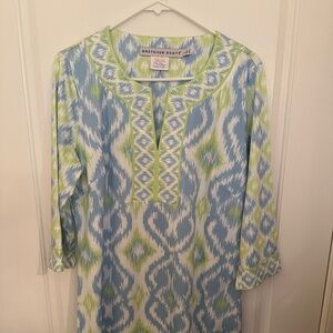 Gretchen Scott Split Neck Dress Size Large